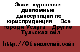 Эссе, курсовые, дипломные, диссертации по юриспруденции! - Все города Услуги » Другие   . Тульская обл.